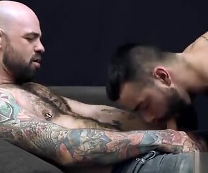 Hairy gay anal sex and cumshot